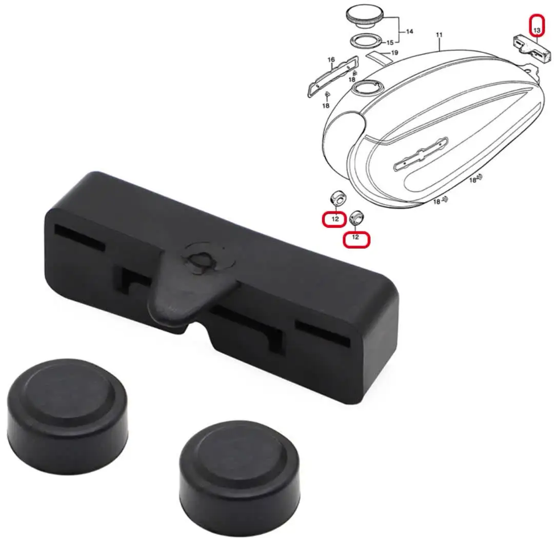 US Fuel Gas Tank Rear Rubber Holder For Honda CL70K SL70 XL70 - Foto 11