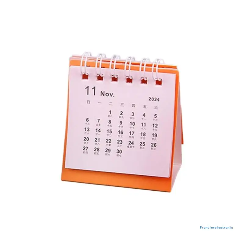 2024 Mini Desk Calendar Monthly Pages Month Referances from 09/2023 to 12/2024 DropShipping