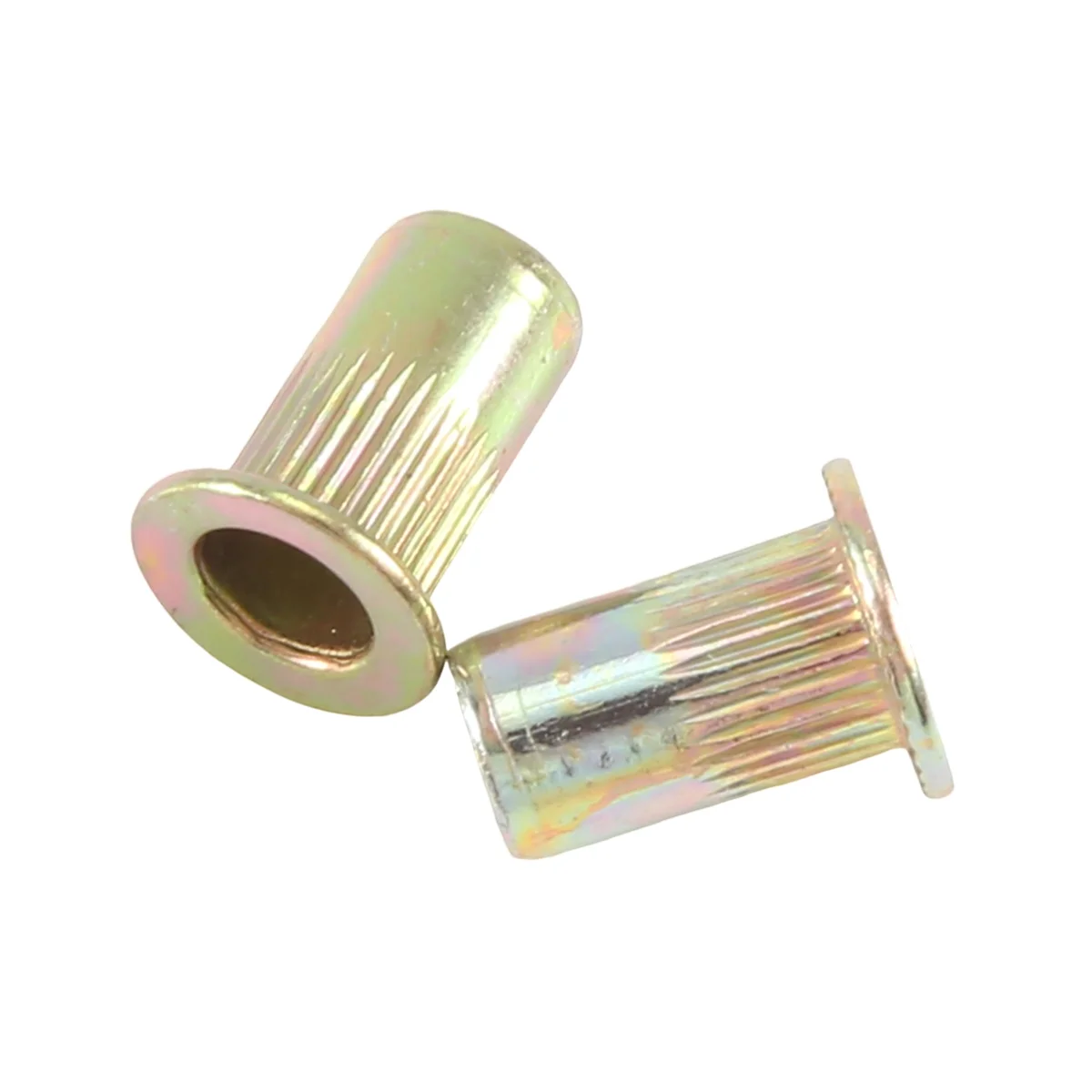 50 pcs M10/M12/M8/M5/M6/M4/M4 Flat Head Rivet Nut Furniture Decoration Instrument (M4)