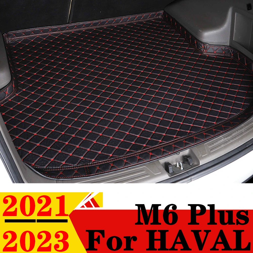 

Высококачественный коврик для багажника автомобиля для Haval M6 Plus 2023 2022 2021 XPE, кожаный задний багажник, коврик для багажа, Задняя подкладка для груза, ковер, чехол