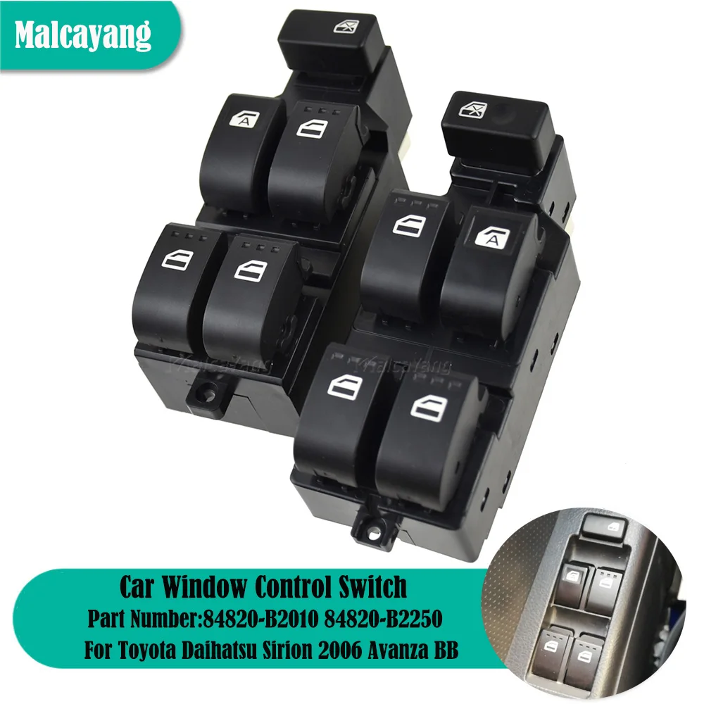 For Toyota Daihatsu Sirion Avanza BB Terios 1.5 J2 New Power Master Window Lifter Control Switch Car Accessories 84820-B2010 1