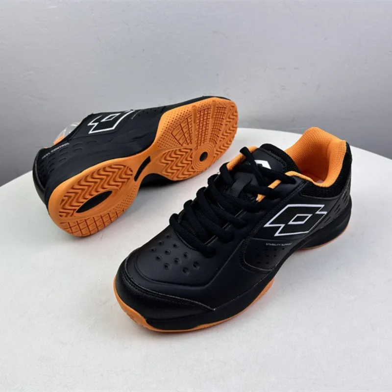 

2023 New Tennis Shoes Mens Leather Badminton Shoe Youth Hard-Wearing Athletic Shoes Men Brand Designer Badminton Training Man