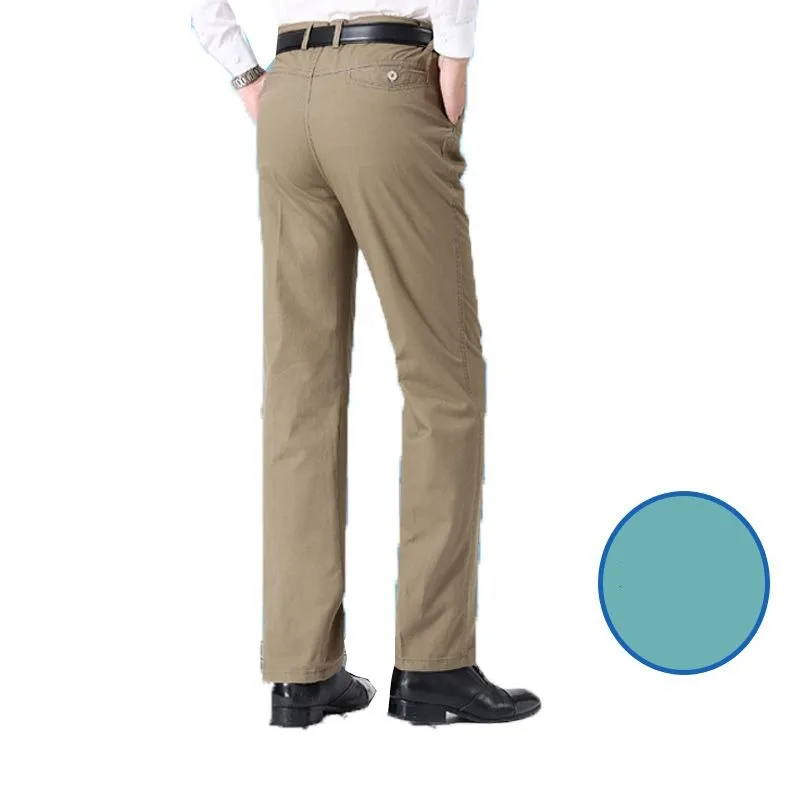 2023 Men's Casual Summer Loose Solid Color Business Thin Trousers Male Brand Clothing Fashion Slim New in Pants