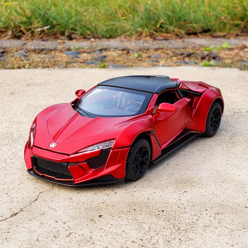 1:32 Lykan Hypersport Alloy Car Model Diecasts Vehicles Pull Back Car Metal Collection Children Kids Gifts Free Shipping