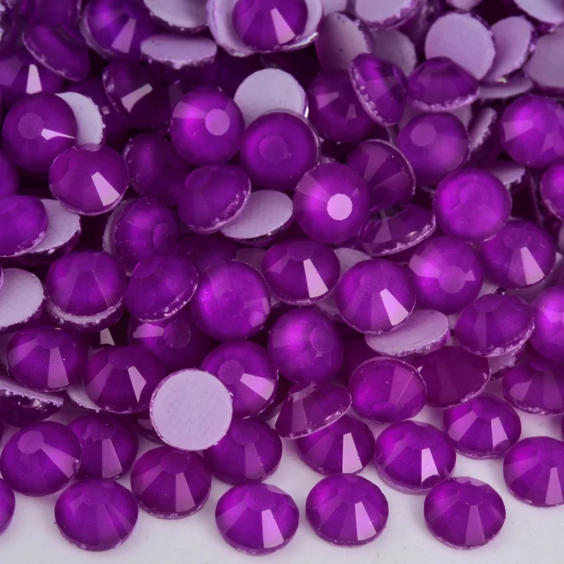 Glitter Neon Non-Hotfix Ultraviolet Glow Rhinestones for Nail Art Embellishments