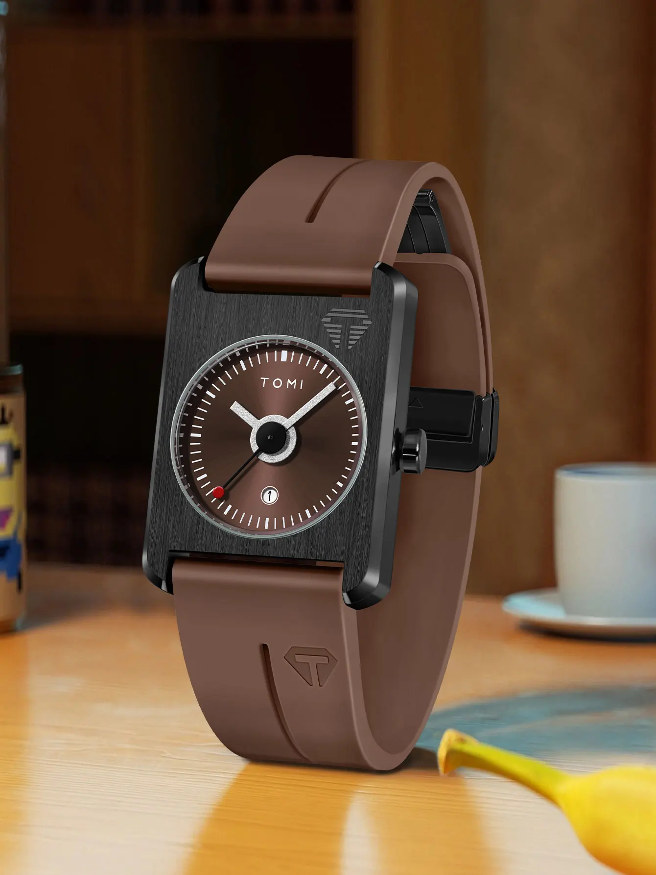 Men's fashion watches quartz watches square small dial wrist watches magnetic buckle watches simple leisure watches