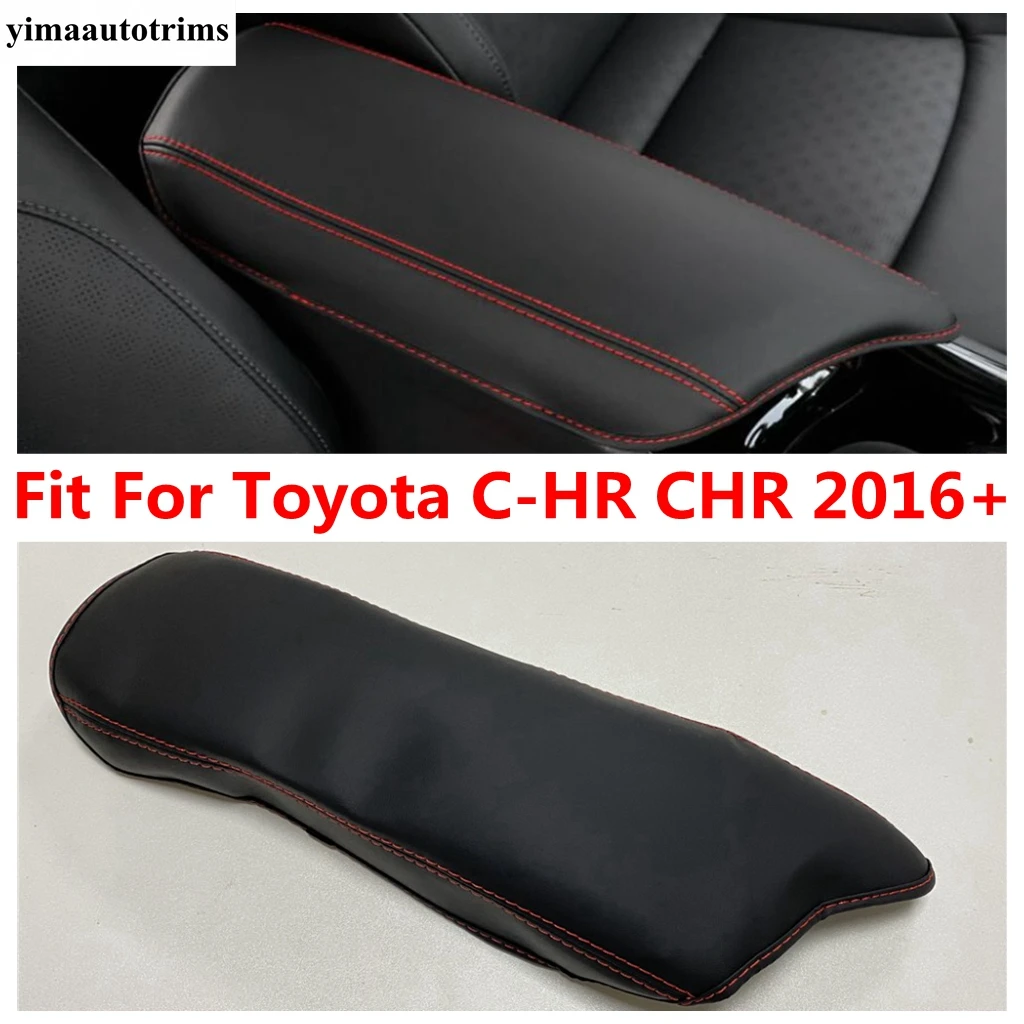 

Central Console Armrest Box Pad Protection Holster Mat Cover PU Leather Accessories Interior Kit For Toyota C-HR CHR 2016 - 2022