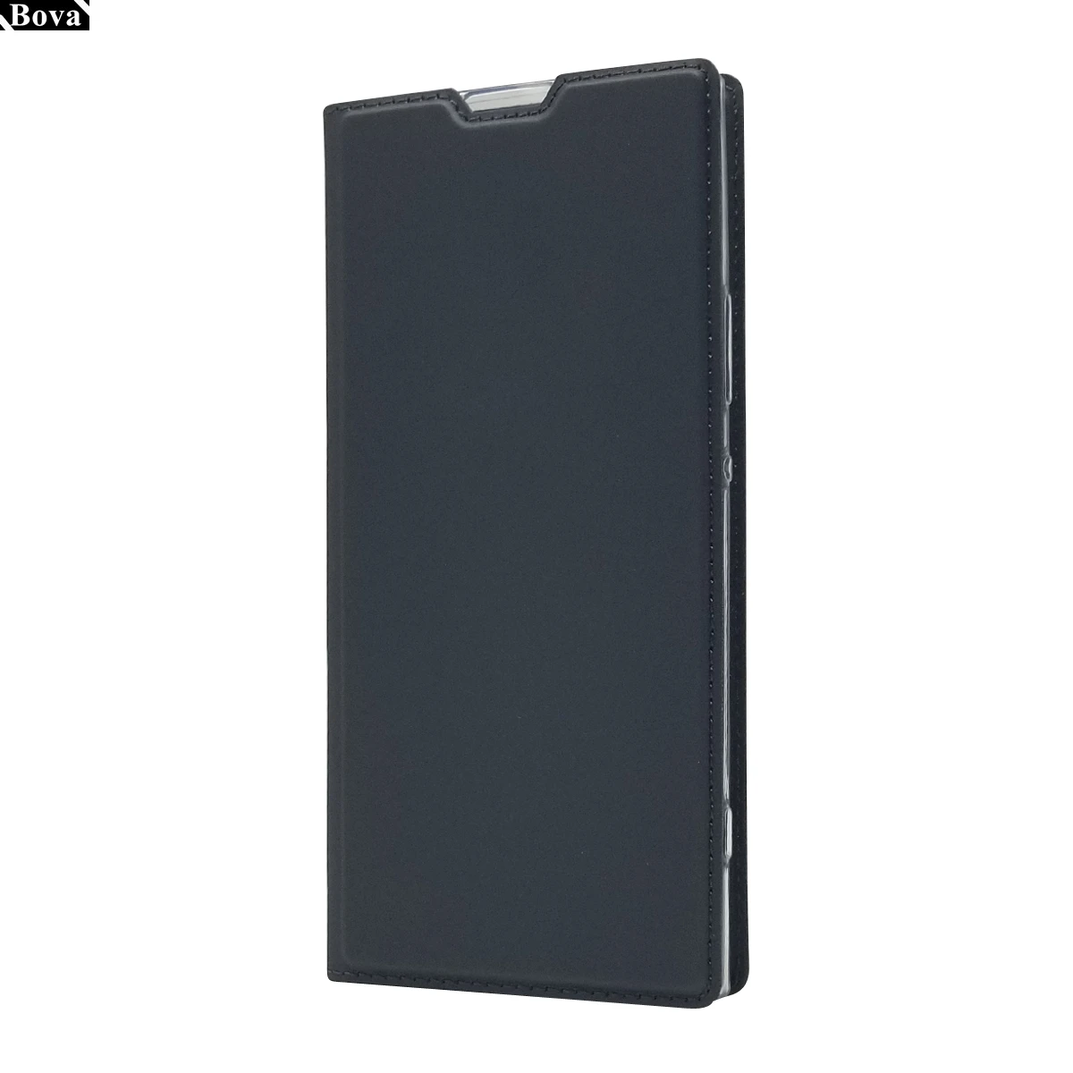 Magnetic Adsorption Flip Case with Card Holder and Matte Finish