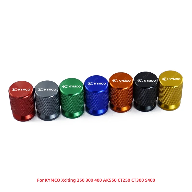 KYMCO Motorcycle Tire Valve Air Port Stem Cover Cap Plug CNC Accessories For KYMCO Xciting 250 300 400 AK550 CT250 CT300 S400