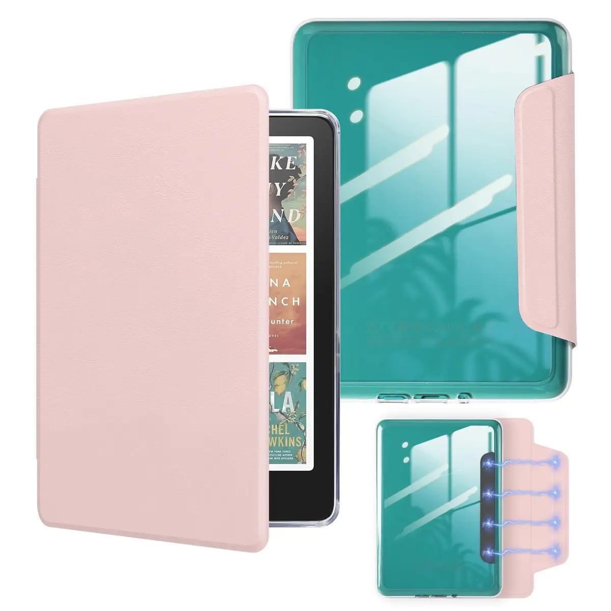 Magnetic Detachable Case for 6" Kindle (11th Gen 2022/2024) - Slim Lightweight PU Protective Cover, Auto Wake/Sleep