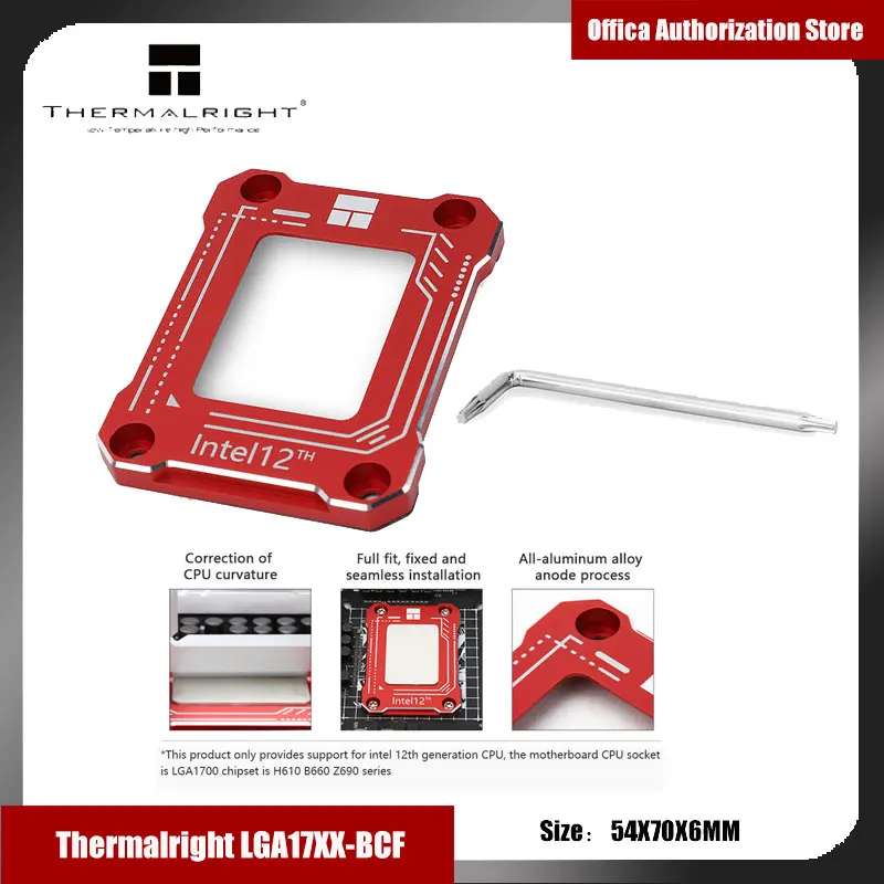 Thermalright-cpu Bending Corrector Frame Protector Fixação Buckle 12th Inteligente Lga17xx-bcf
