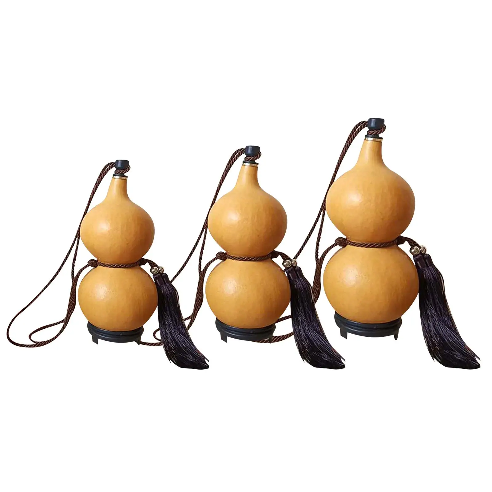 DriedGourdWaterBottleGourdsCraftsCalabashOrnamentDecorwithLid