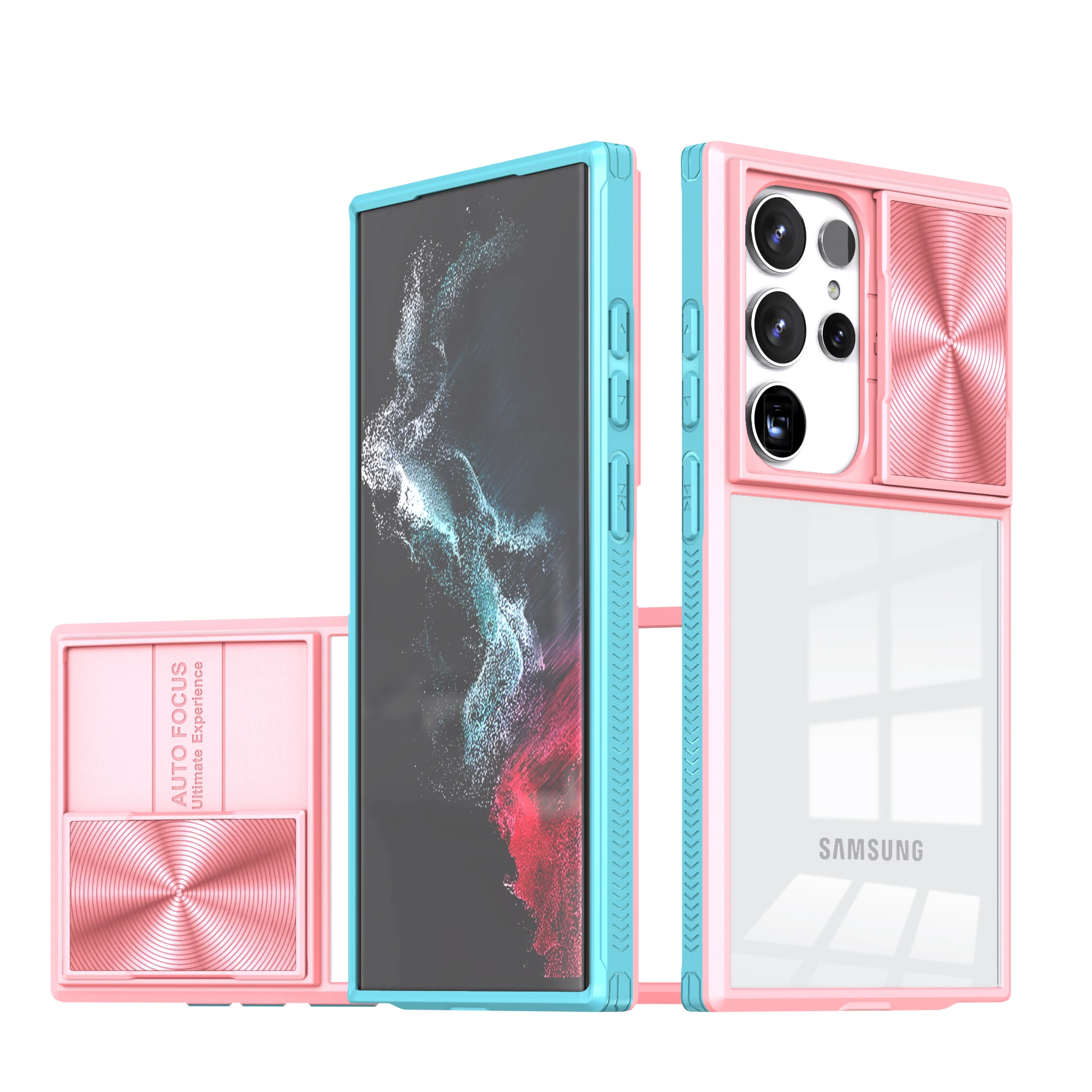Fashion Sliding Camera Lens Phone Case - Shockproof Hard Protective Cover