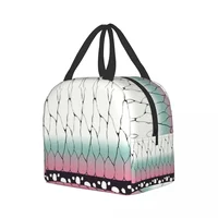 Demon Slayer Insulated Lunch Bag for Camping Travel Kimetsu No Yaiba Portable Thermal Cooler Lunch Box Women Kids Picnic Bags 2