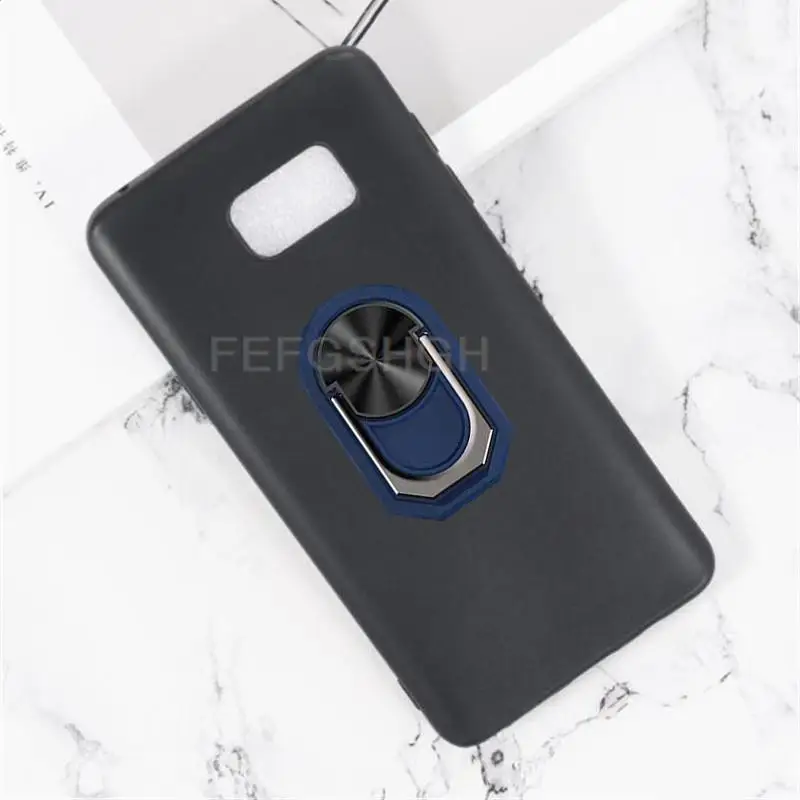 For Samsung Galaxy Note 5 Note 5 N920F N920A N920T N920V  Back Finger Ring Soft TPU Silicone Case For Galaxy Note 5 Phone Cover 3