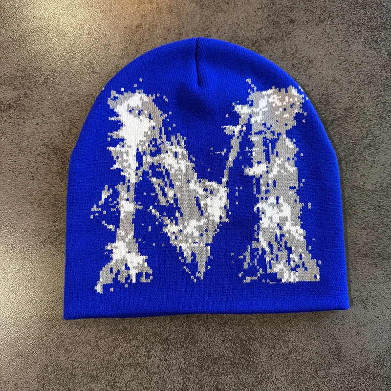 Winter Herbst Warme Mützen Frauen Männer Y2K Stern Muster Outdoor Schädeldecke Skifahren Hut Kalten Hut Hip Hop Radfahren Stricken Gorras Geschenk – Detail 8