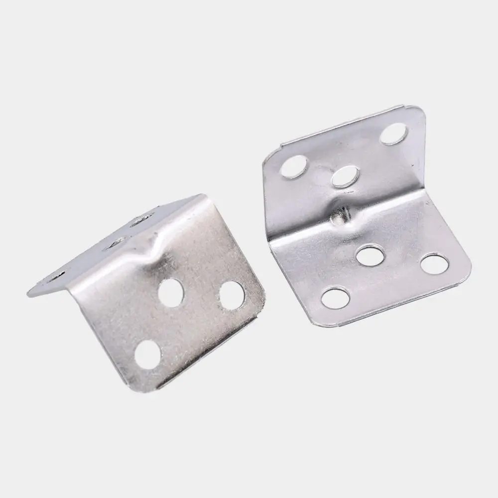 Description Picture 4 of item10Pcs Furniture Cabinet Partition Corner Brackets Home Connector Tools Fastener Hardware Corner Braces Stainless Steel