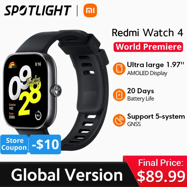 Redmi Watch 4: 저렴한 가격으로 프리미엄 기능을 즐기는 가장 최신 스마트워치