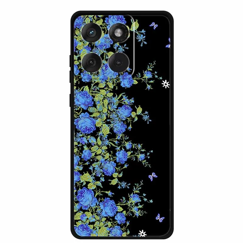 Cartoon Lovely Cat Black Silicone Soft TPU Phone Case