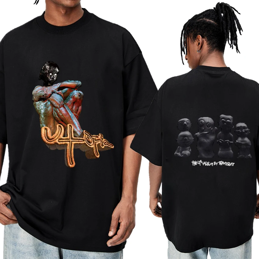 

Hot Rapper Cactus Jack Hip Hop Album Print T shirt New Men Women vintage Oversized short sleeve T-shirts Unisex 100% Cotton Tops