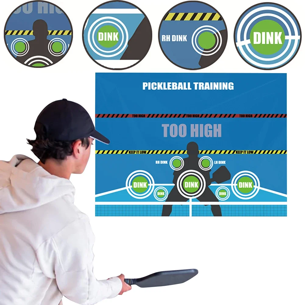 Dink Master Exercise Rebounder Aids for Walls Pickleball Rebounder Training Aid for Pickleball Dink Train Indoor Rooms Yard Gym