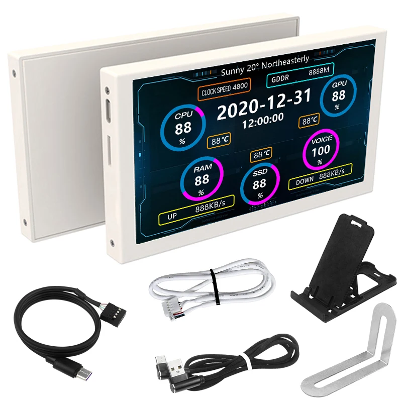 ＜Toratora＞ディスプレイ TURZX 5 Inch USB Type-C Secondary Screen 800*480 IPS LCD