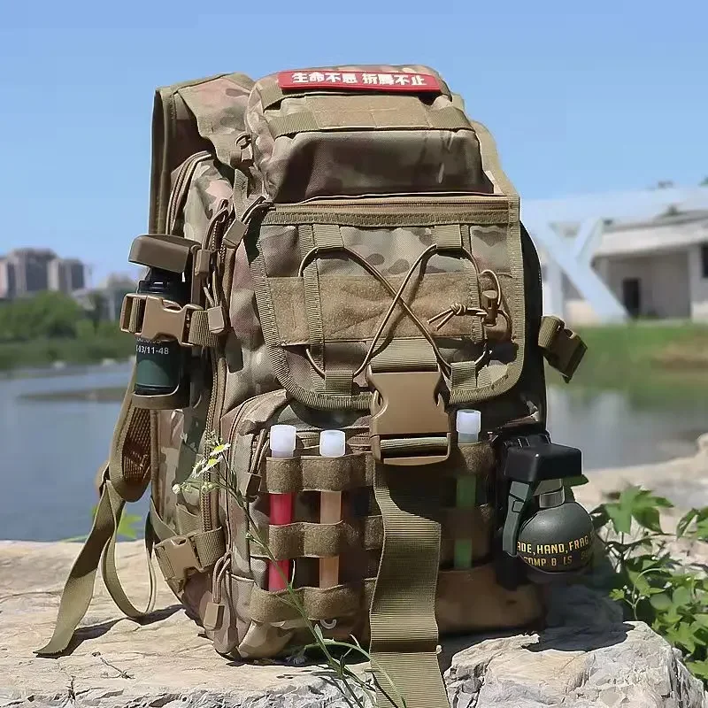 Waterproof Nylon Outdoor Backpack for Camping Hiking