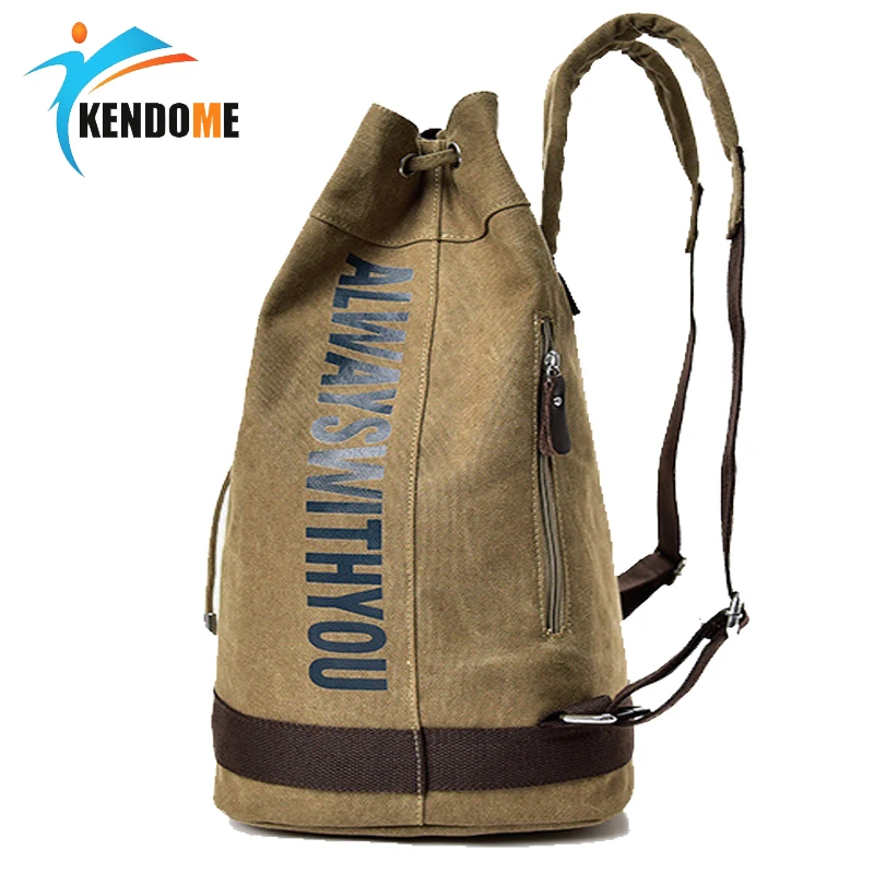 Hot Top Canvas Men's Sports Gym Bags Outdoor Basketball Backpack For