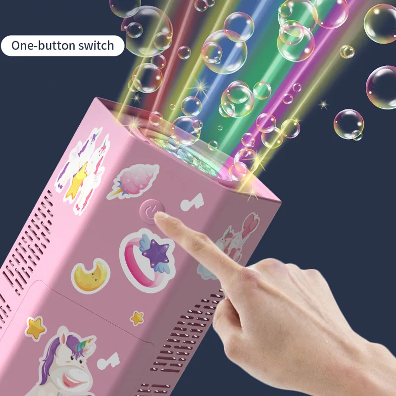 Automatic Fireworks Bubble Machine With Flash Lights Sounds For Kids Outdoor Toys Pro Party Festival Celebrate Bubble Machines 3