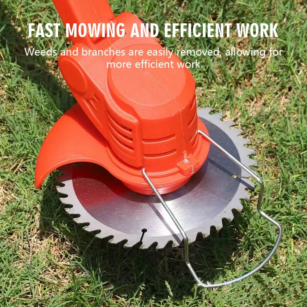 Cordless Electric Grass Trimmer Adjustable Lawn Mower Garden Tool