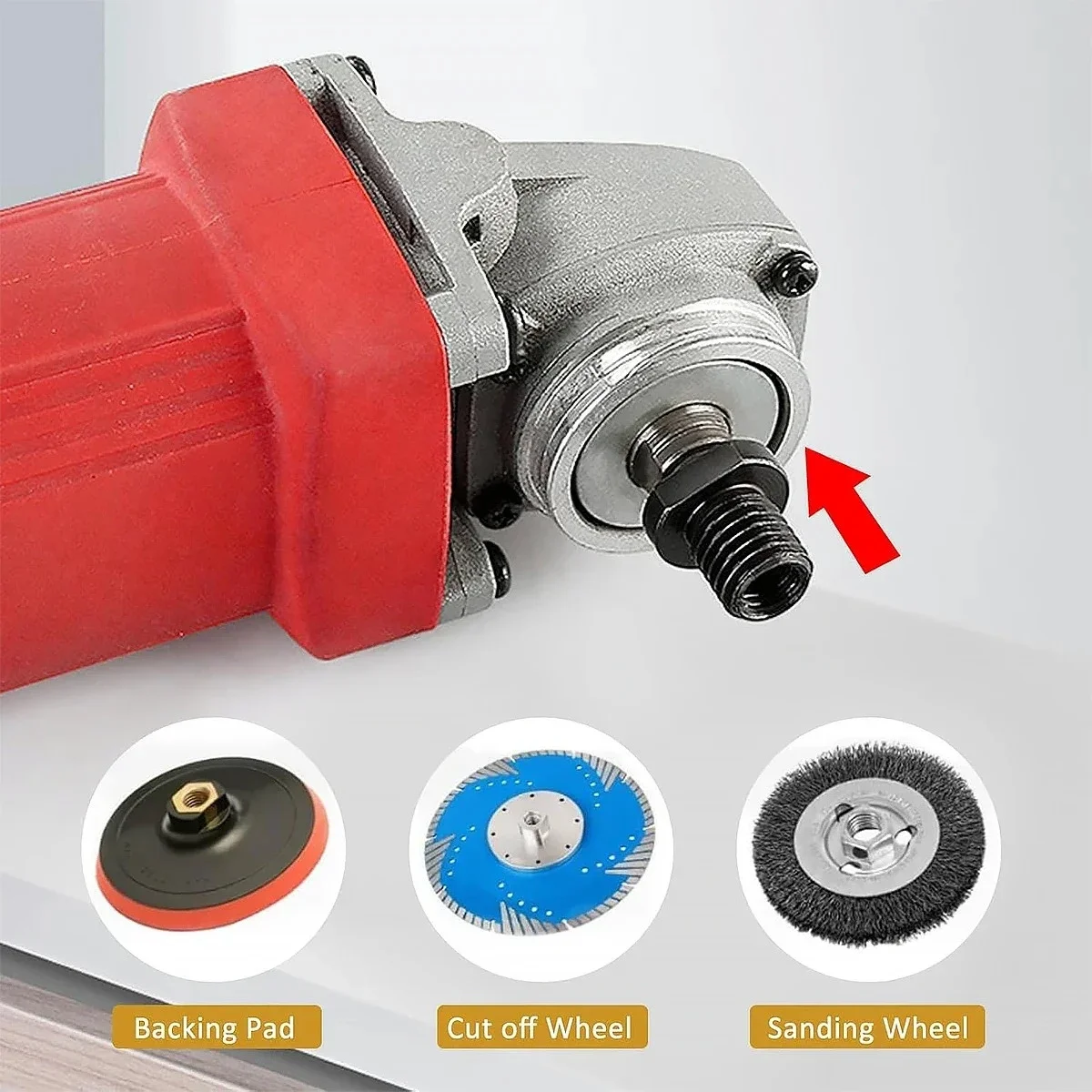 Angle Grinder Attachment Adapter,M10 to M14/M16,Black Quick Change Polisher Interface Connector Practical Thread Converter