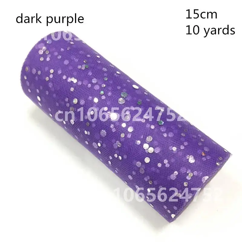 

10Yards Glitter Sequin Tulle Roll Wedding Decoration 15CM Gold Laser Organza Silver Sparkly Glitter Sequin Tulle Party Supplies