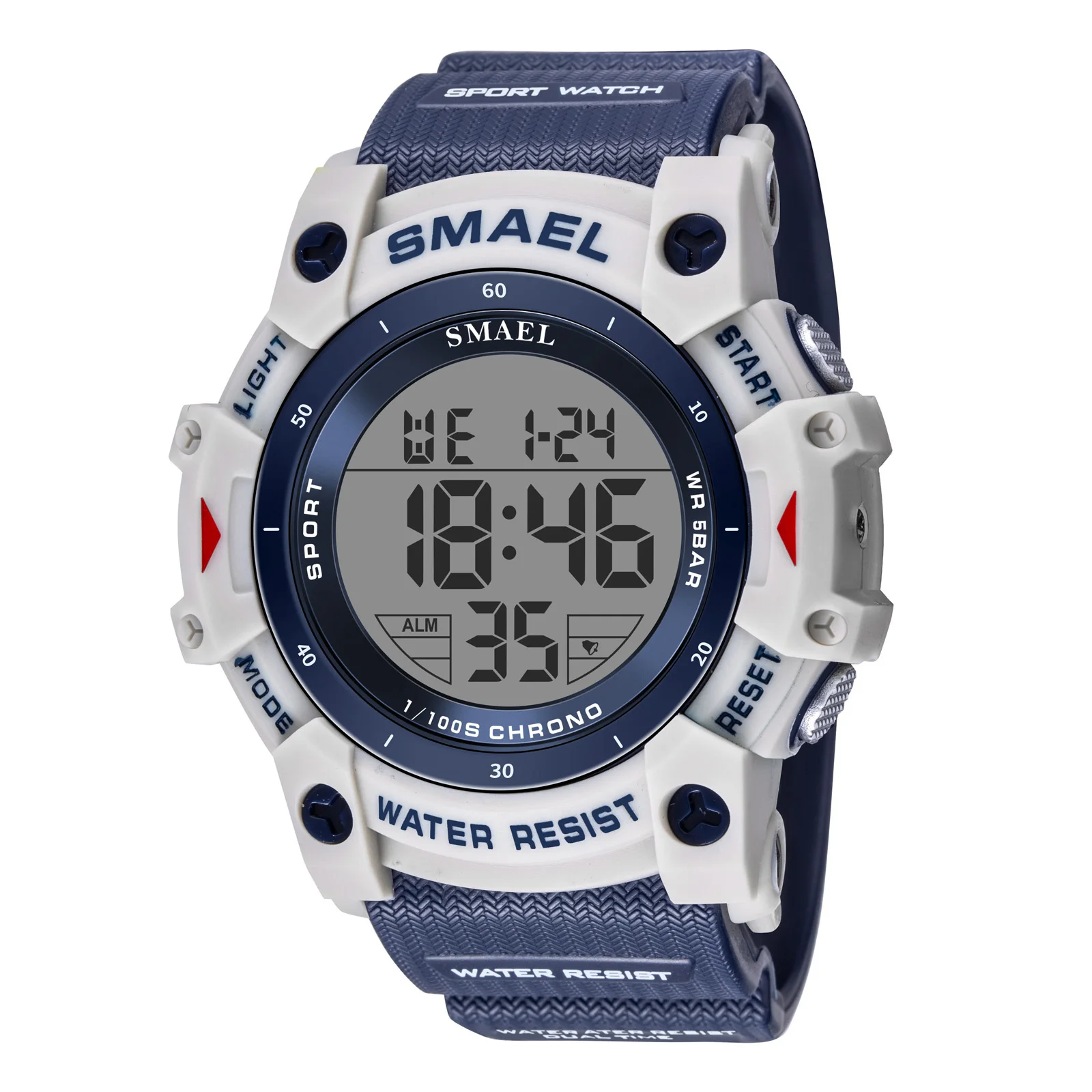 Men's Waterproof LED Digital Sports Watch - Multifunctional Stopwatch & Alarm Clock, Lightweight Design
