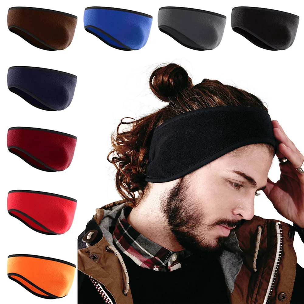 Colorful Fleece Ear Warmer Muff Winter Headband Ear Muffs Headband Men ...