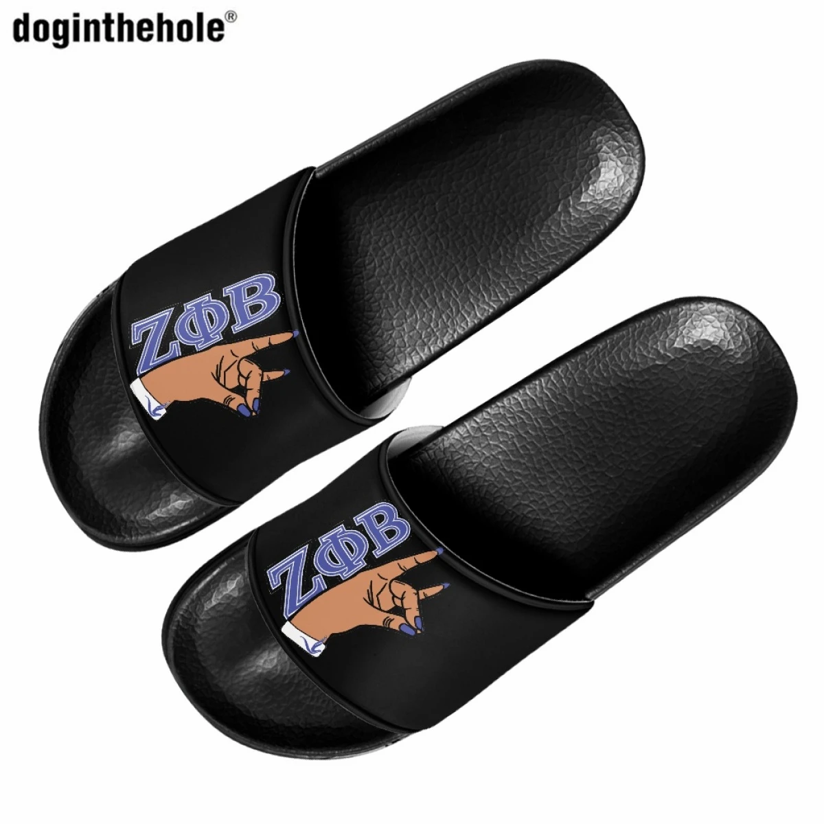 

Doginthehole Zeta Phi Beta Sorority Design Ladies Slippers Fashion New EVA Light Home Slippers Comfortable Slip On Beach Sandals