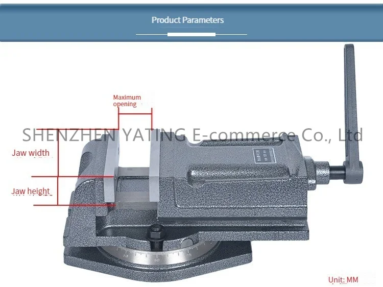 NewElectric 8 Inch QH Heavy Duty Milling Machine Flat Pliers Drilling Machine Pr