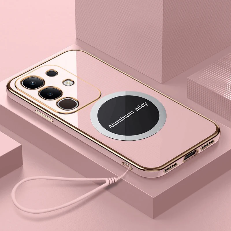 Luxury Square Plating Shockproof Back Cover