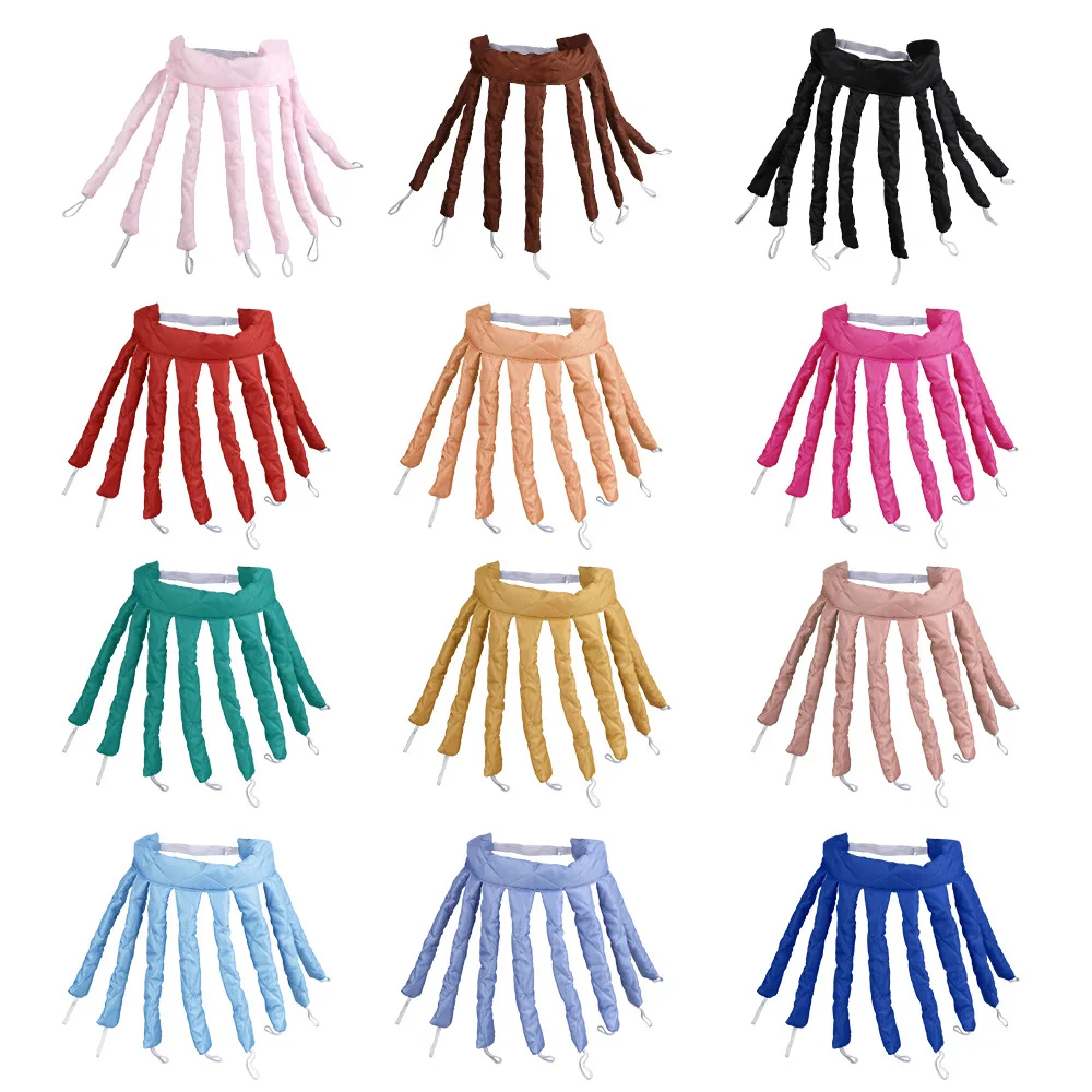 Heatless Sleeping Hair Curlers No Heat Curling Iron Rod Headband Curls