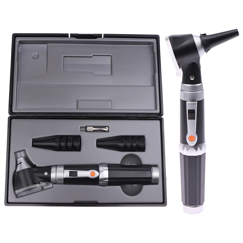 Otoscope Diagnostic Set Pocket Otoscope 3X True View Otoscopio Full Spectrum Home Physician Diagnostic Set With 8 Tips For Adult Child Ear Care Tool