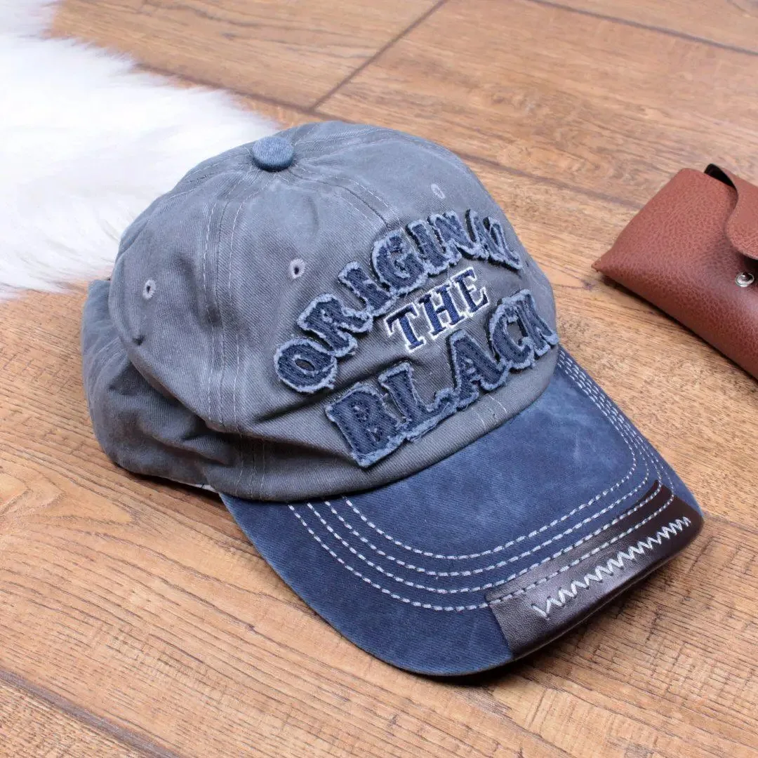 Unisex Vintage Baseball Cap Washed Cotton Hats For Men Women Casual BLACK Letter Embroidery Cap Outdoor Sports Cap
