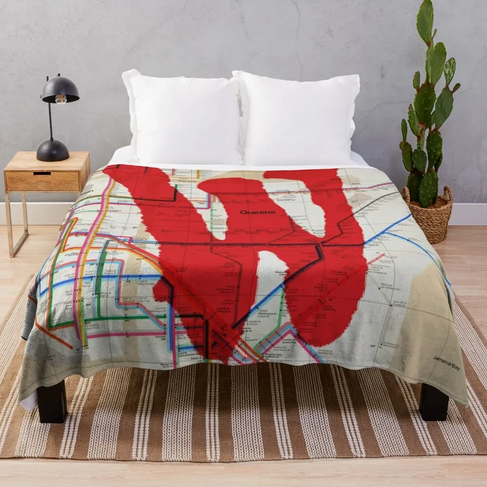 Warriors Map Throw Blanket Comforter Luxury Addensare Stuffeds Sofa Quilt Furrys Coperte