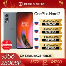 OnePlus-teléfono inteligente Nord 2 5G versión Global, Smartphone con pantalla de 6,43 pulgadas, 90Hz, AMOLED fluida, Dimensity, 1200 AI, cámara ia de 50MP, carga urdimbre, 65W, 4500mAh, NFC