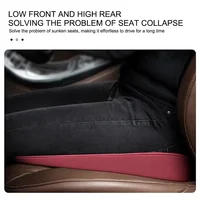 Portable Car Seats Sponge Cushion Improve Driving Vision Soft Seat Cushion Car Accessories Compatible For Tesla Audi Benz BMW 3