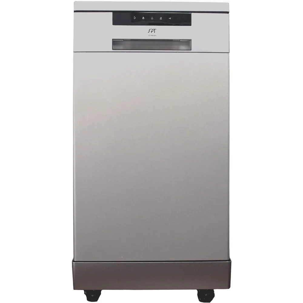 

″ Wide Portable Stainless Steel Dishwasher , 6 Wash Programs, 8 Place Settings and Stainless Steel Tub – Stainless Steel