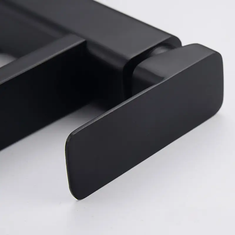 Black/Chrome Bathroom Faucets Hot and Cold Mixer Faucets Vanity Bathroom Kitchen Deck Mounted Bathroom Sink Faucets - Image 3