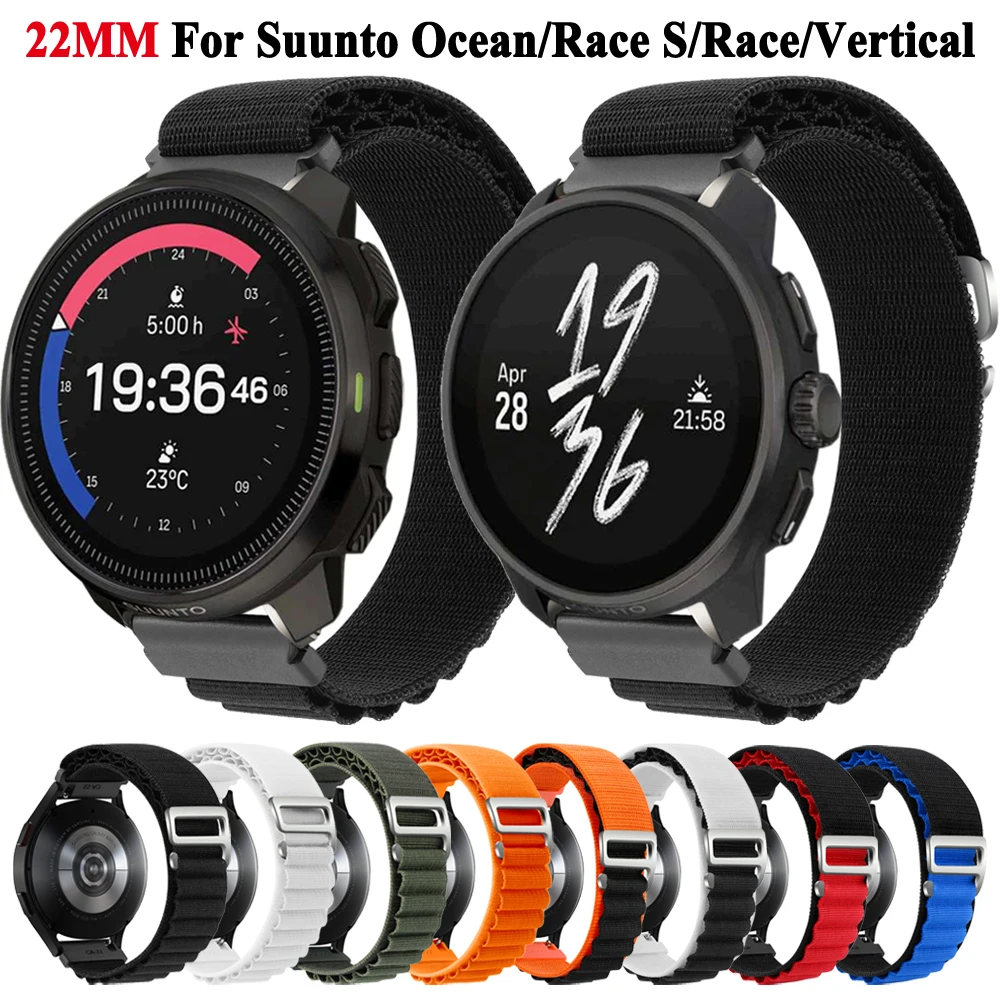 Breathable 22mm Nylon Watch Strap Replacement Band