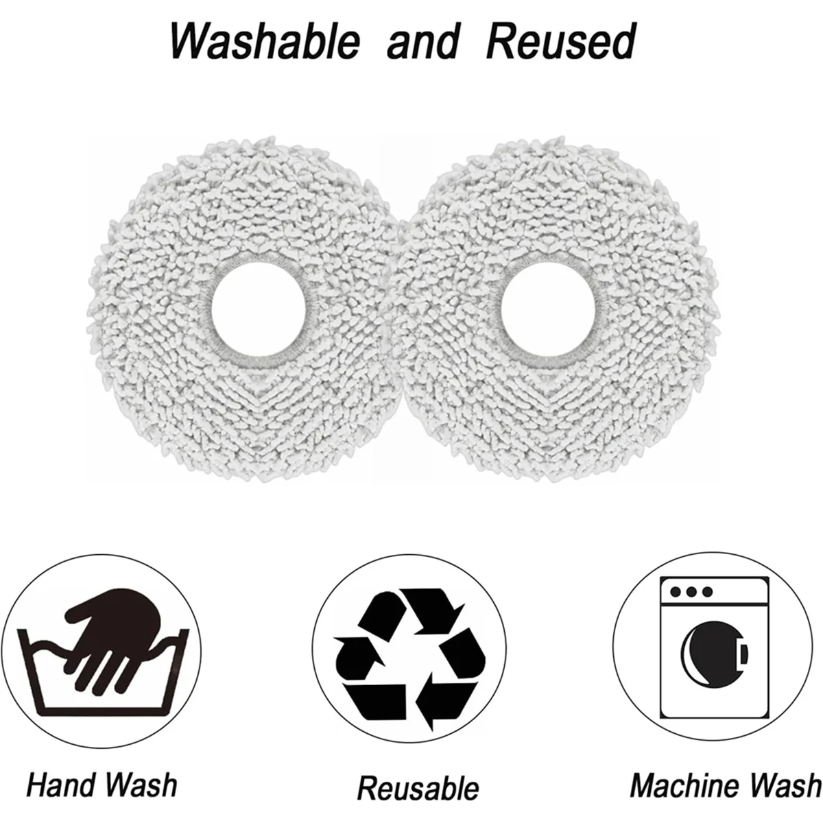 For Ecovacs DEEBOT T30S/ T30S Combo/ T30 PRO Omni for Yeedi M12 Pro Vacuum Cleaner Main Side Brush Hepa Filter Mop Cloth 3
