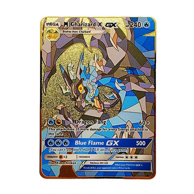 Carta Pokémon em Metal Charizard 800HP, Promoçoes