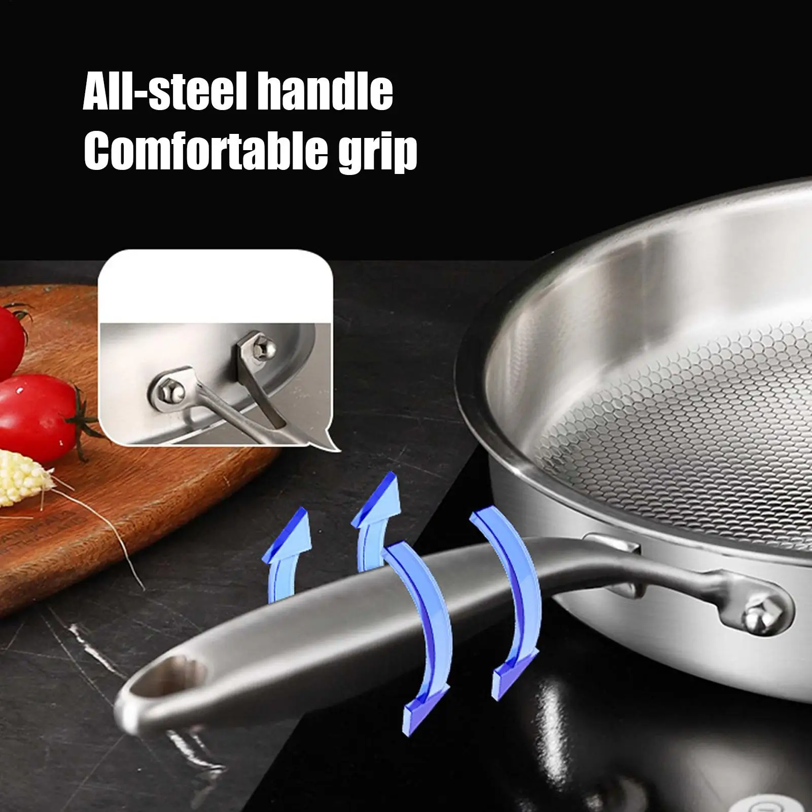 Titanium Stainless Frying Pan 4