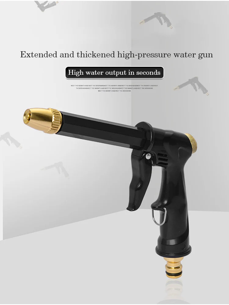 Description Picture 2 of itemHigh pressure household garden car wash water gun hose telescopic watering pet cleaning shower nozzle divine tool set